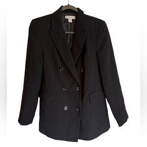 Primark Women's Black Double-Breasted Blazer